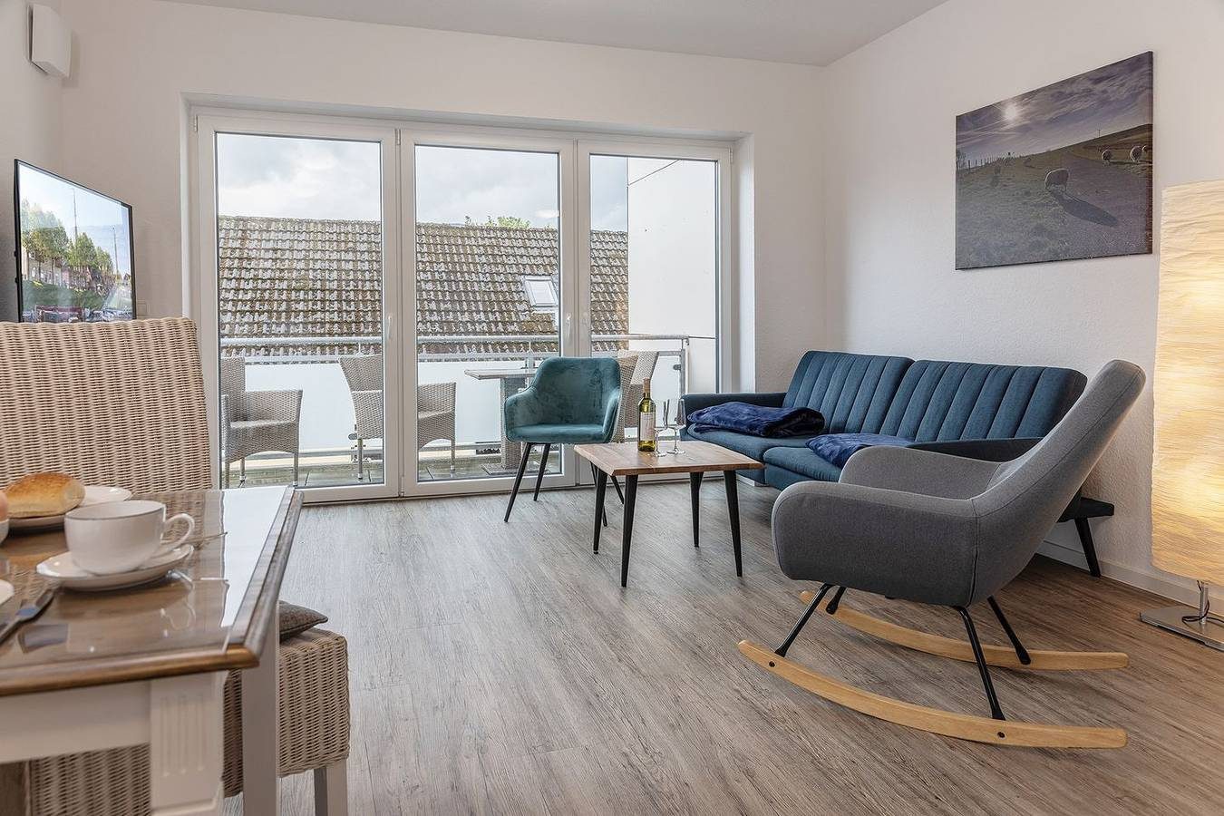 Ferienwohnung im 1. Obergeschoss mit Balkon (Neubau von 2022) in Top-Lage