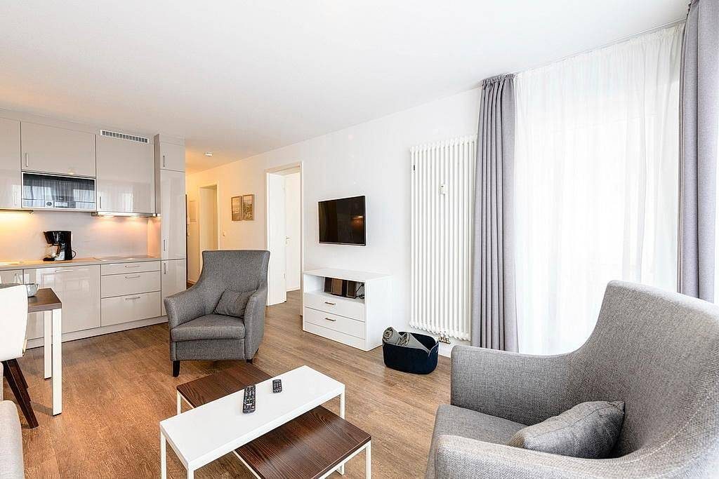 Apartment mit Südbalkon inkl. freier Schwimmbad- & Saunanutzung in Strandnähe