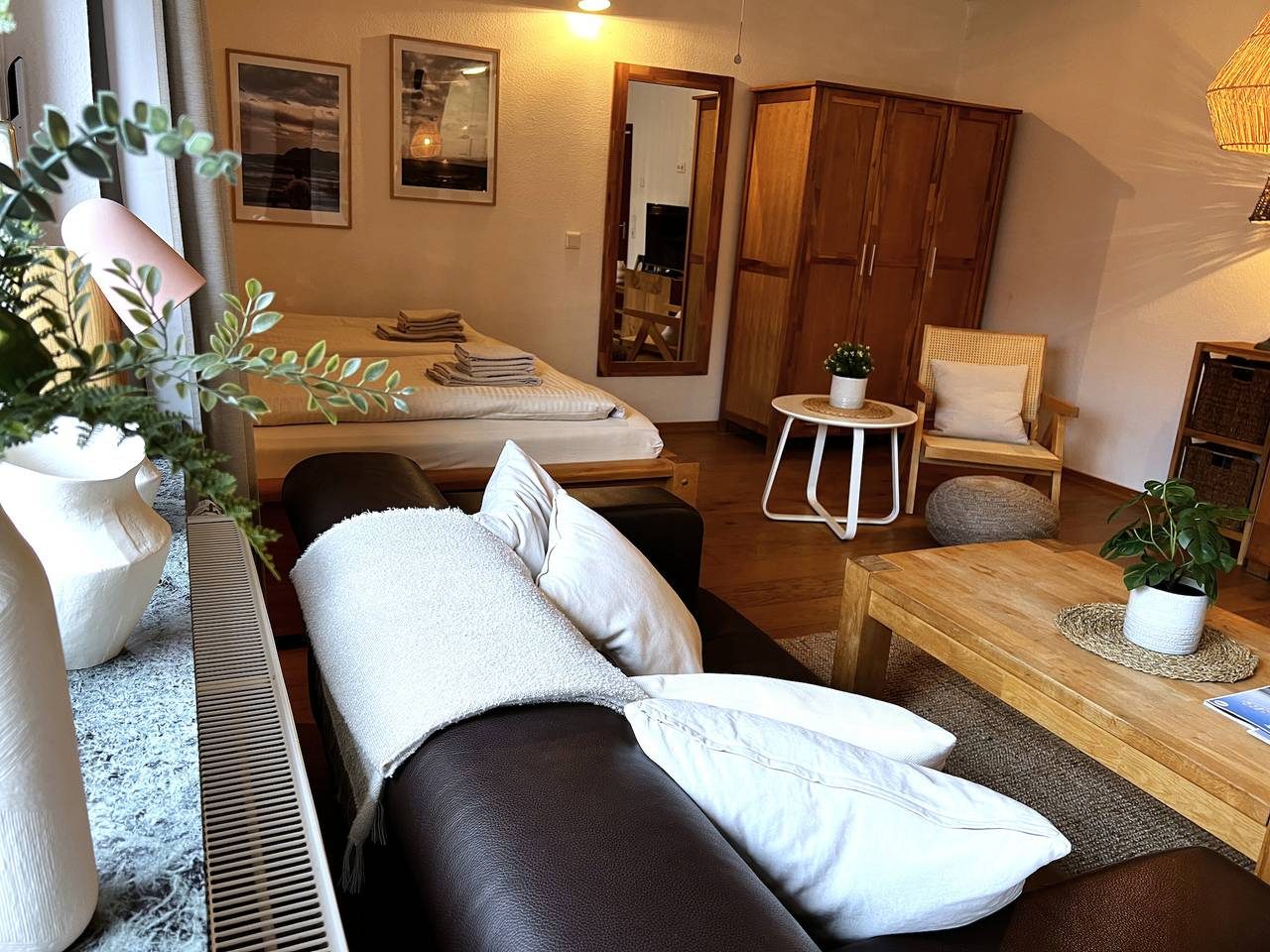 Einzimmerapartment "Lüttje Düne" mit Balkon, gemeinsamem Außenbereich und Wlan — Bild 3