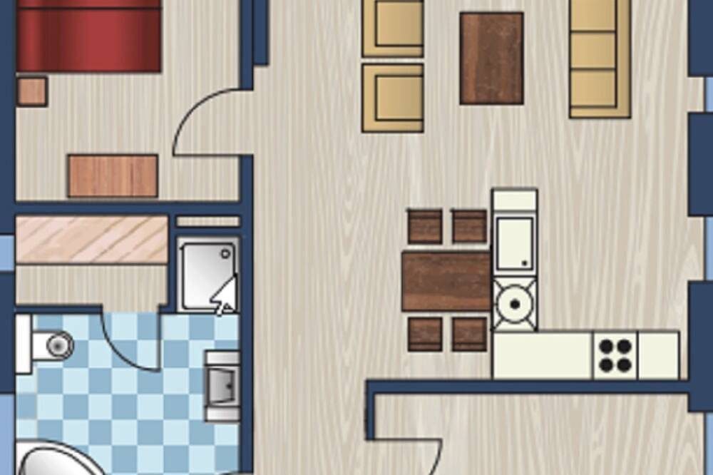 Moderne, hochwertige Ferienwohnung, Sauna, großer Balkon, Meerblick, strandnah — Bild 3