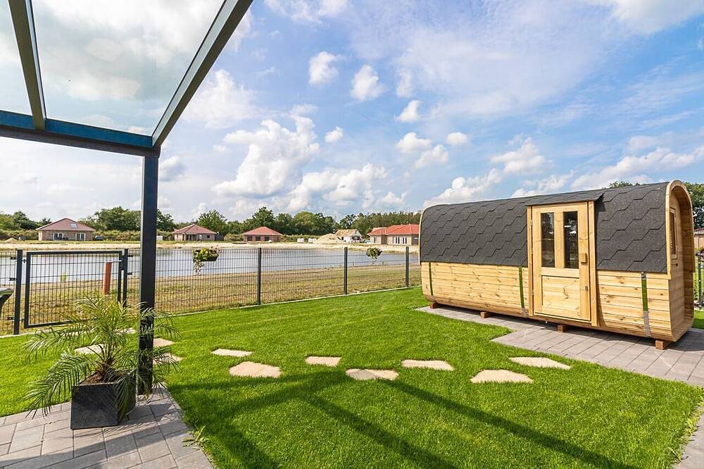Ferienhaus für 6 Gäste mit Sauna, Kamin und Seeblick in Walchum — Bild 5