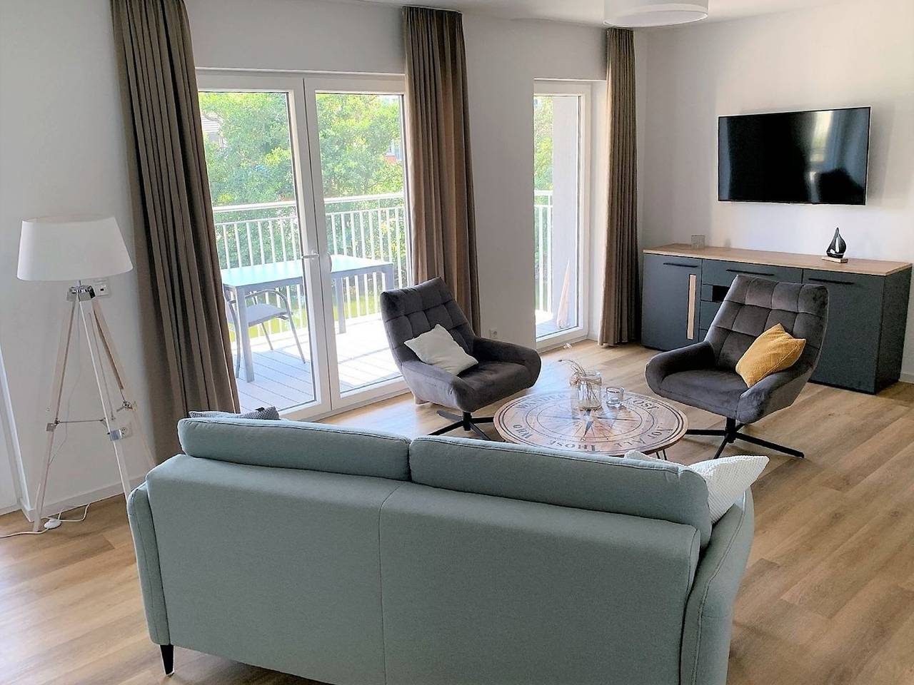 Moderne, hochwertige Ferienwohnung, Sauna, großer Balkon, strandnah — Bild 3