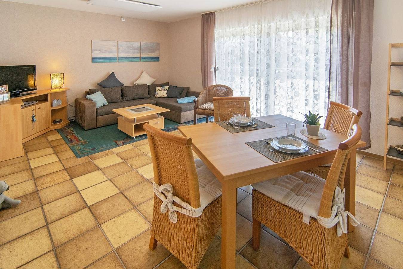 Komfortable Erdgeschoßwohnung (unten rechts) Hannos Huus in Neßmersiel