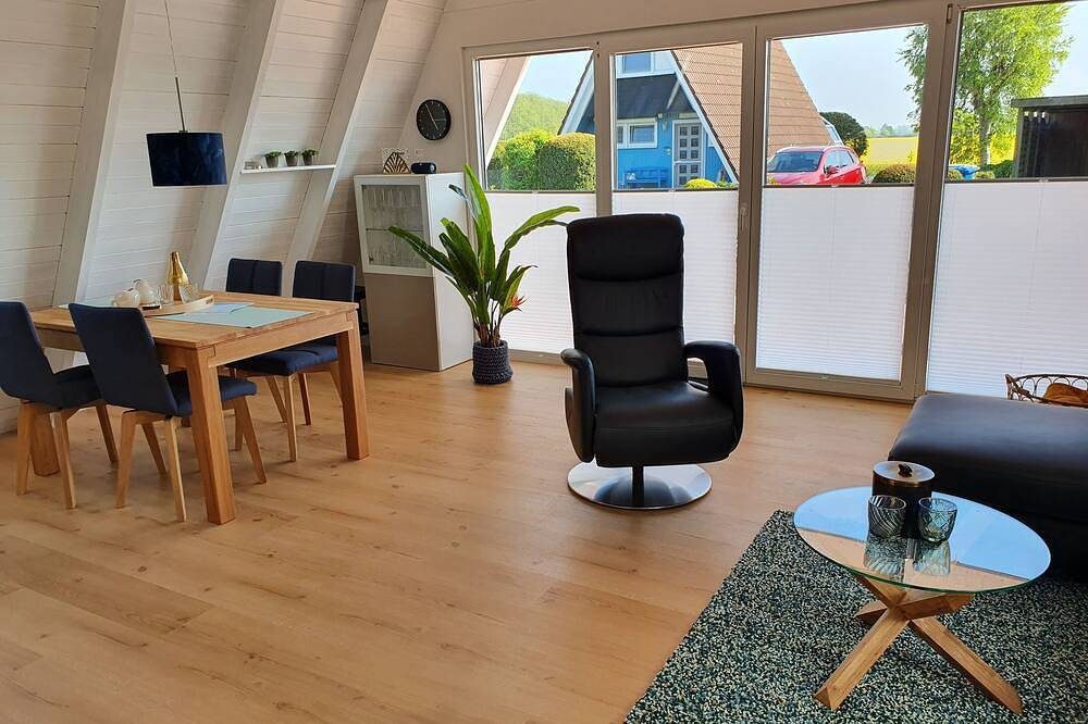Nurdachhaus \"Murmel 4\" , Ladestation f. Elektroautos, Kamin, Strandkorb, Wlan — Bild 4