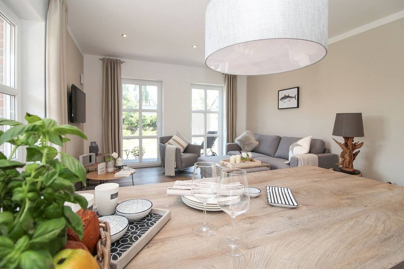 Entspannung pur: Moderne Ferienwohnung 'Viel Meer' mit Sauna und Garten