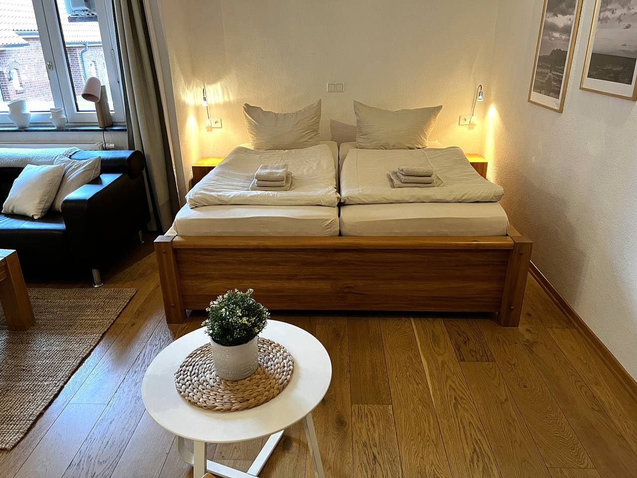 Einzimmerapartment "Lüttje Düne" mit Balkon, gemeinsamem Außenbereich und Wlan — Bild 5