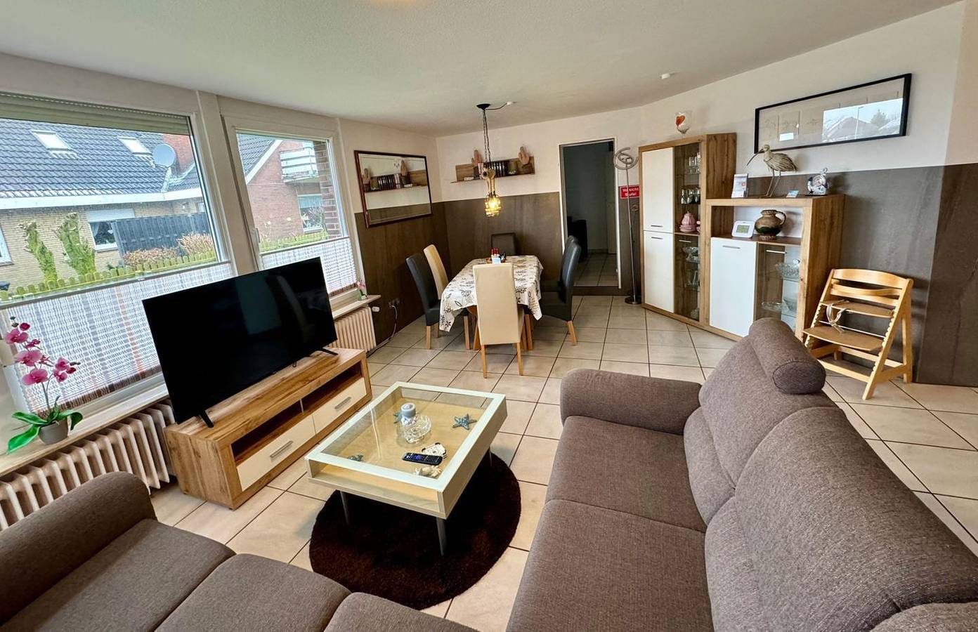 Eg-Ferienwohnung "Borkum" im Haus "Cliner Sünn"
120m² große Wohnung im Erdgeschoss für bis zu 8 Personen und ein Kleinkind — Bild 2