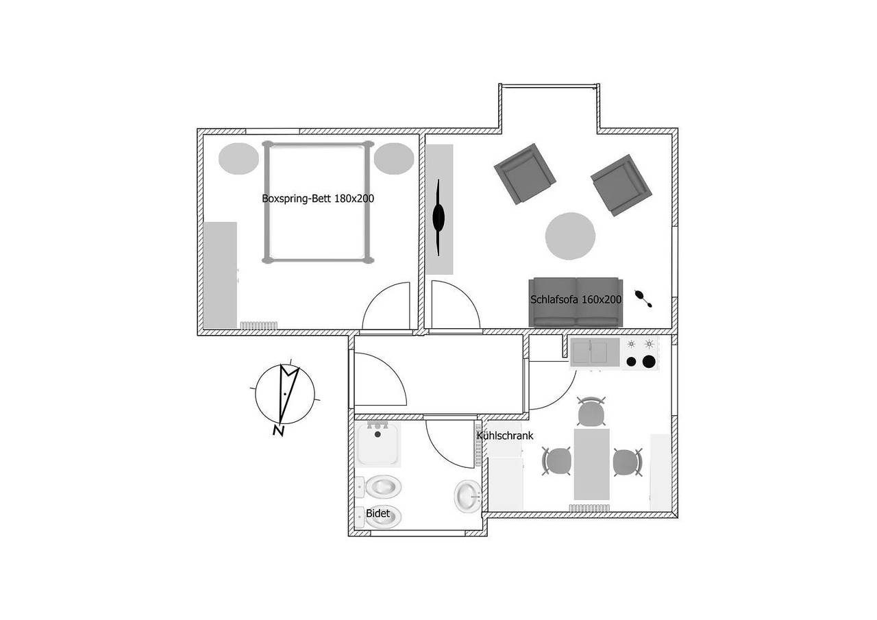 Neu renovierte, moderne Ferienwohnung 'Jan' am Langeooger Ortsrand — Bild 4