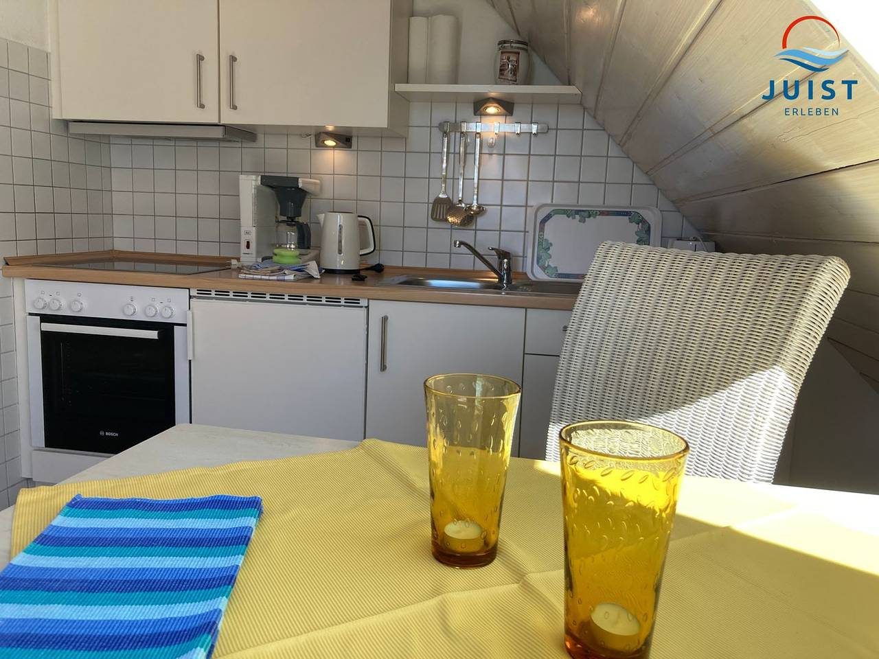 moderne Dachgeschosswohnung mit Balkon, ideal für den Urlaub als Paar — Bild 5