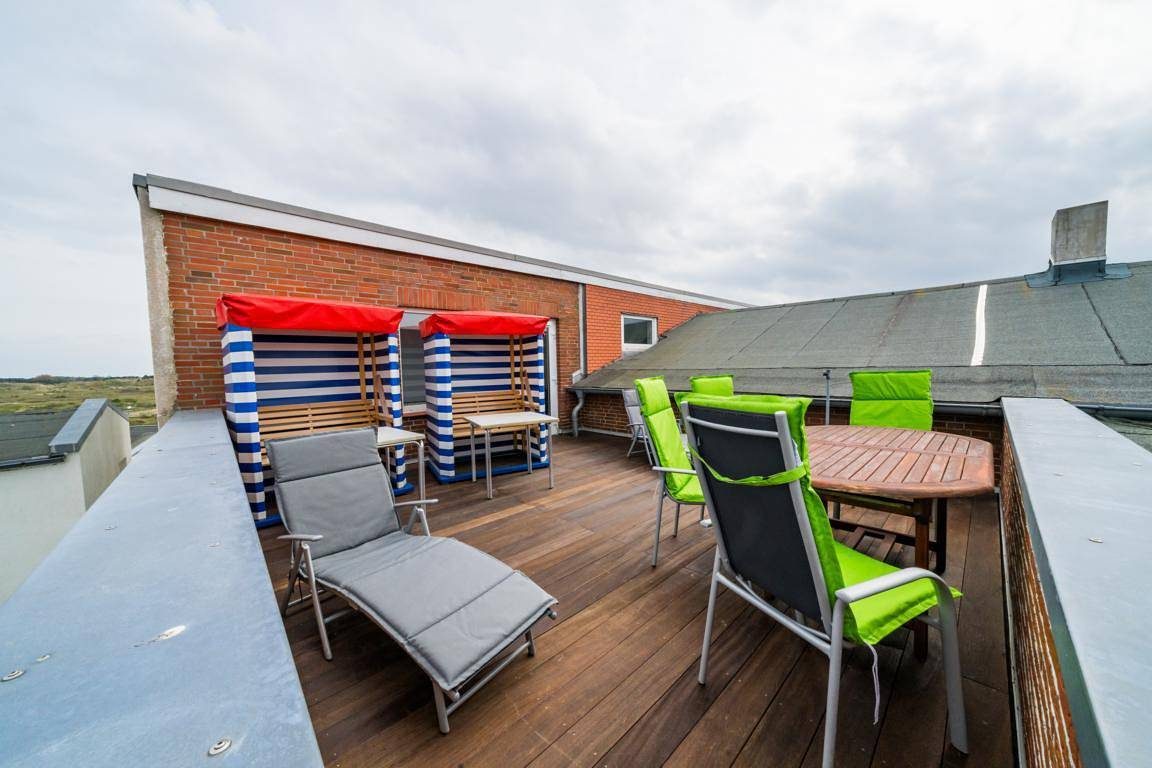 Ferienwohnung 'Appartement Uitkieck' mit Meerblick, Gemeinschaftsterrasse und Wi-Fi