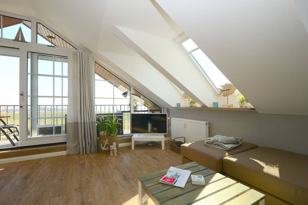 Über den Dächern von Juist, traumhafter Ausblick vom Balkon, 2017 renoviert
