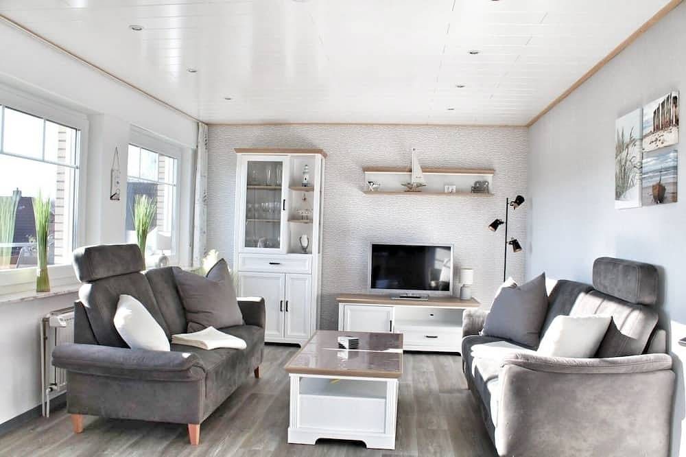 Unsere moderne 87 qm Ferienwohnung in Norden Ortsteil Ostermarsch.