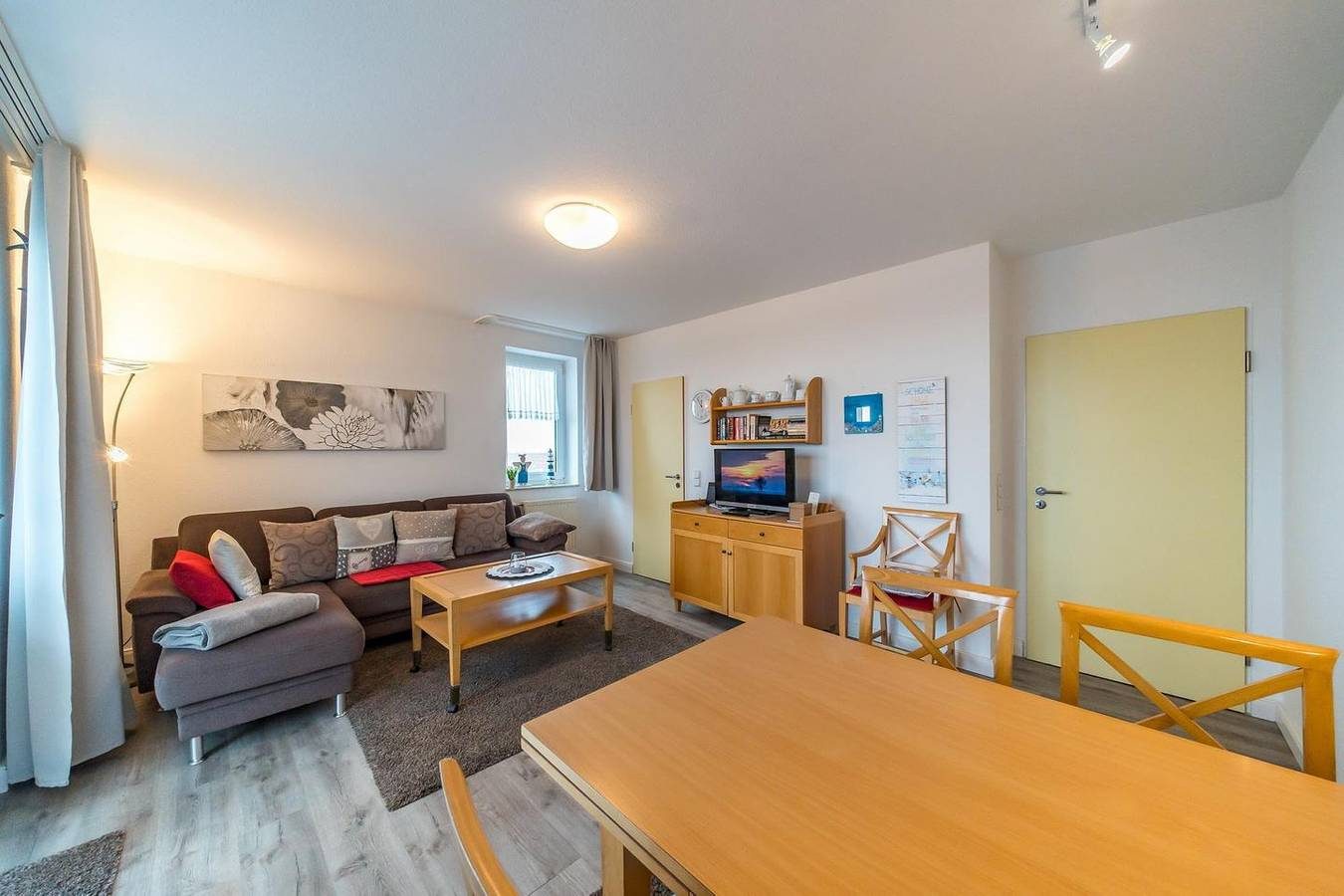 Strandnahe Familien-Ferienwohnung an der Nordsee mit Balkon und Meerblick — Bild 4
