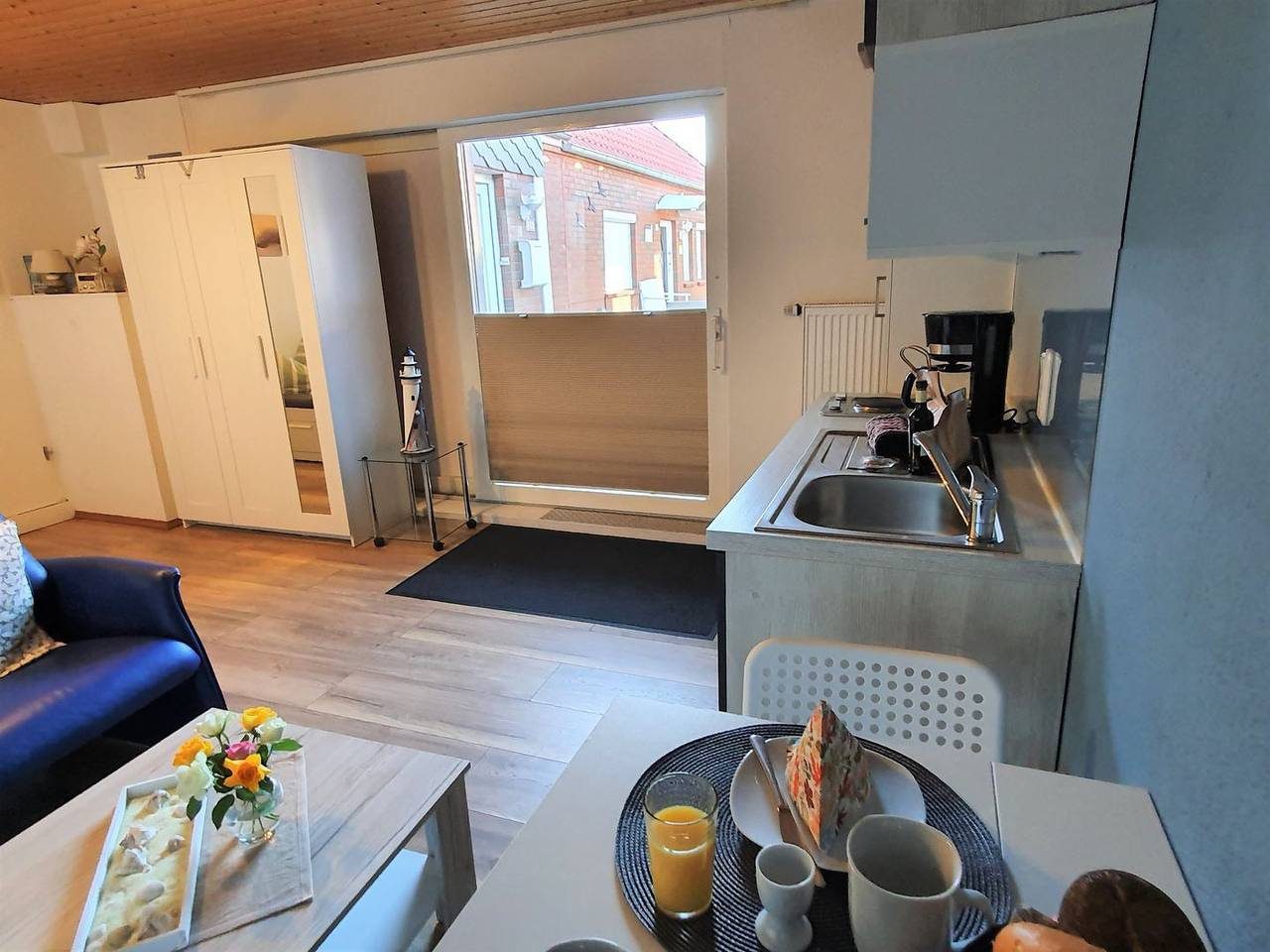 Kleines Apartment für Verliebte direkt am Deich - 25 m² für 2 Pers. — Bild 3