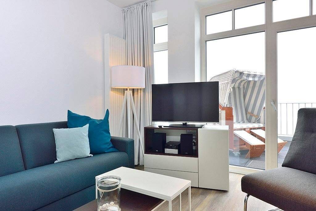 Modernes Apartment am Strand mit großartigem Meerblick, Balkon und Strandkorb! — Bild 2