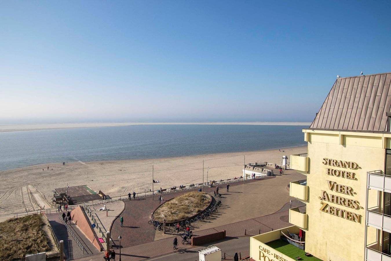 Strandblick im Haus Seeblick mit Meerblick und Strandkorb am Hauptstrand! — Bild 2