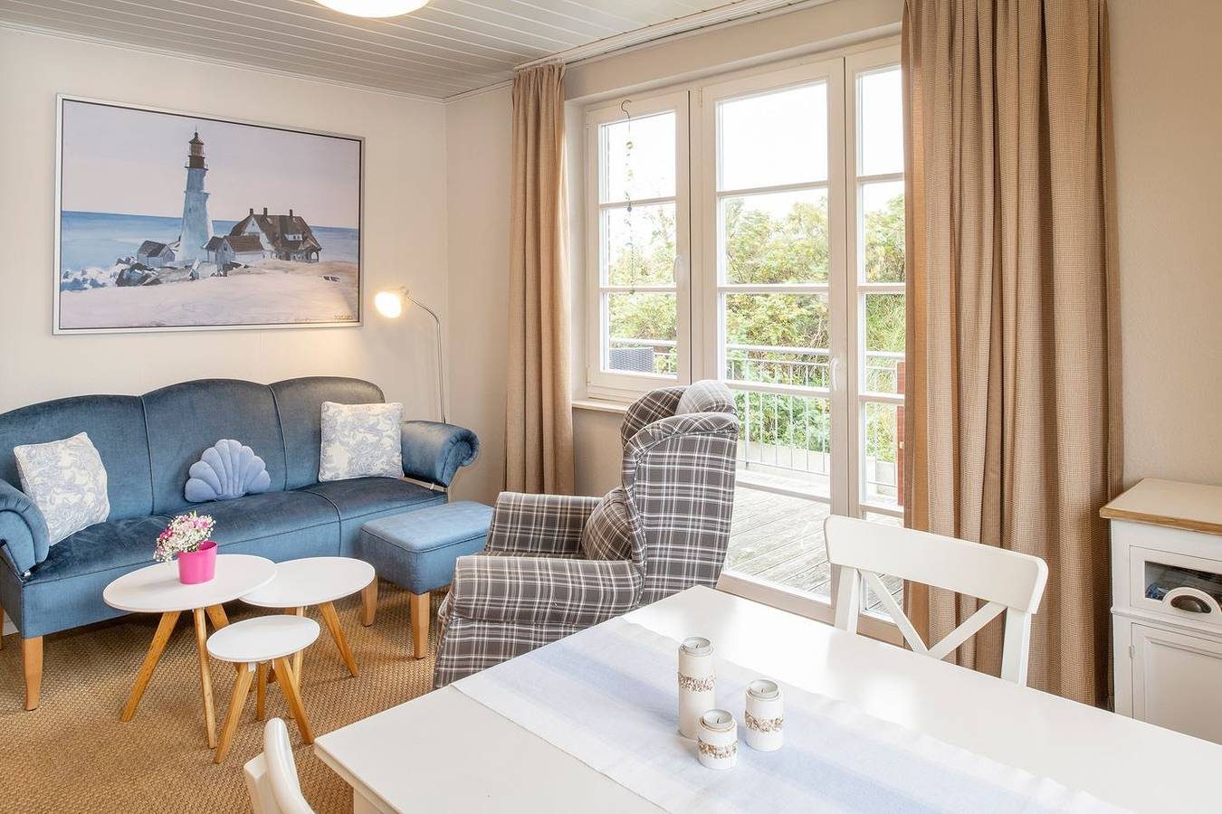 Ferienwohnung auf Langeoog mit Balkon für 4 Personen