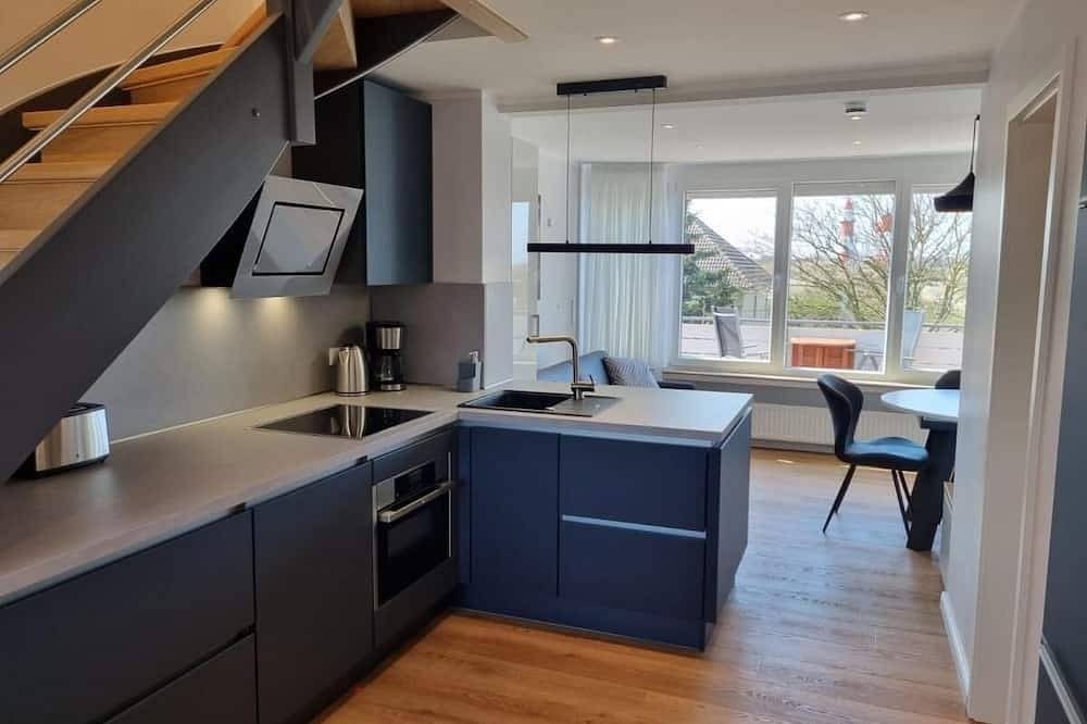 Insel Borkum: Ferienwohnung Borkum Sonne<br>Hier sind