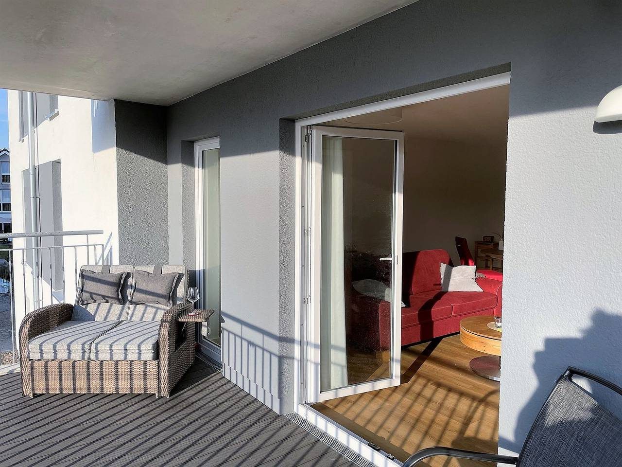 Moderne, hochwertige Ferienwohnung, Sauna, großer Balkon, strandnah — Bild 4