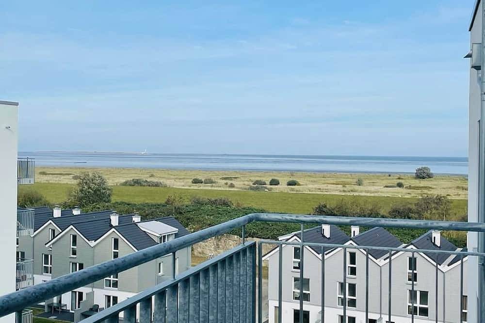 Moderne, hochwertige Ferienwohnung, Sauna, großer Balkon, Meerblick, strandnah — Bild 2