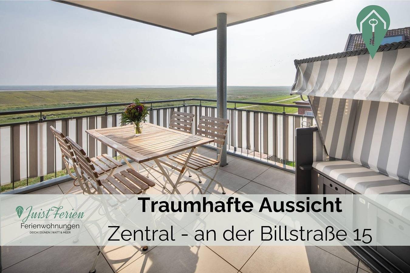 "Familienfreundliche Ferienwohnung auf Juist: Meerblick und Komfort pur!"