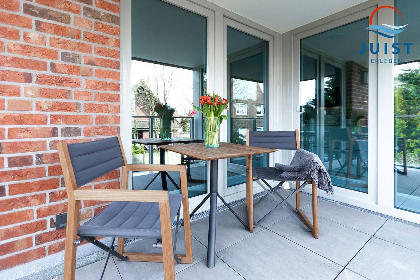 Moderne hundefreundliche Ferienwohnung, ideal für Paare, mit Balkon, in Wattnähe — Bild 4