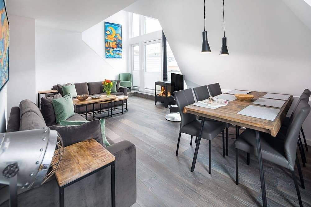 Hochwertige 4-Raum-Whg., 3 Sz, gr. Dachterrasse, Norderney