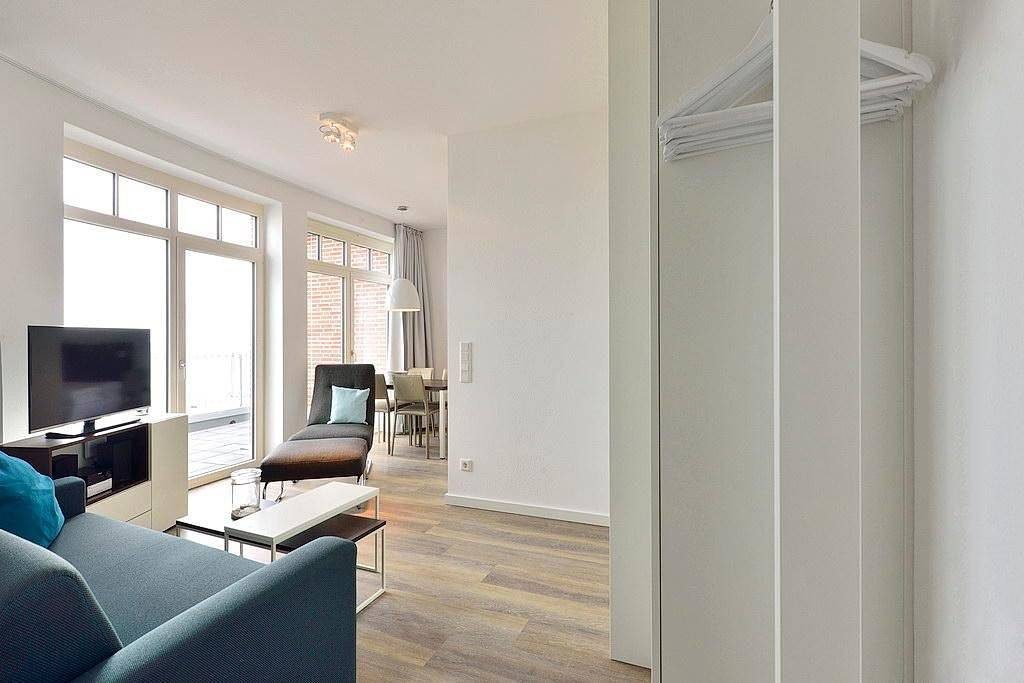 Modernes Apartment am Strand mit großartigem Meerblick, Balkon und Strandkorb! — Bild 4