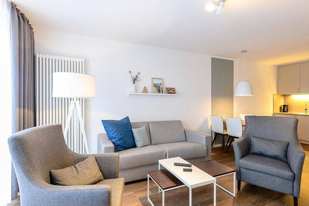 Nordsee-Apartment in Strandnähe mit Balkon und inkl. Schwimmbad- & Saunanutzung — Bild 3