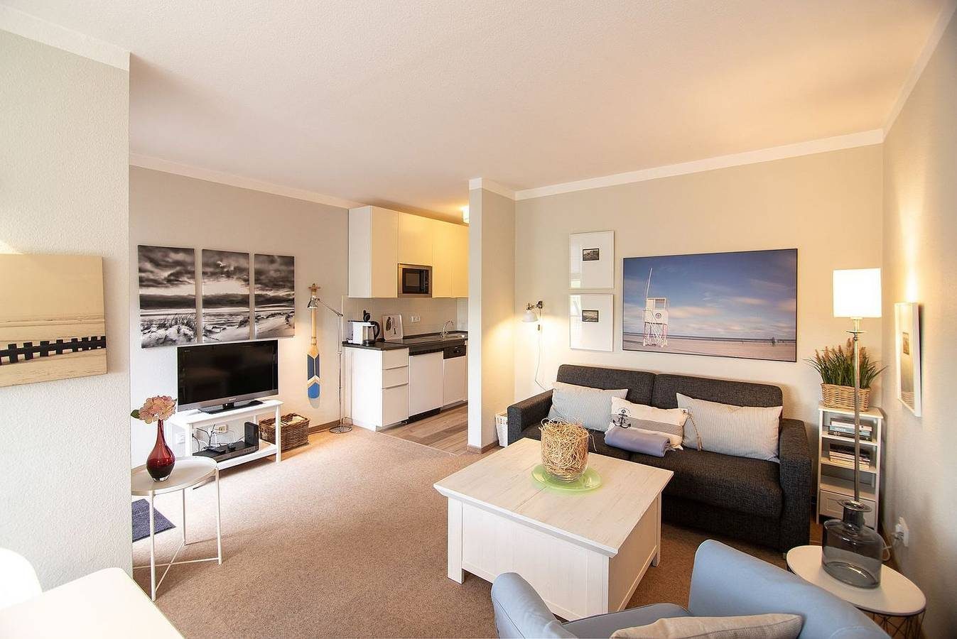 "Traumhafte 2-Zimmer-Ferienwohnung mit Panoramablick auf den Deich"