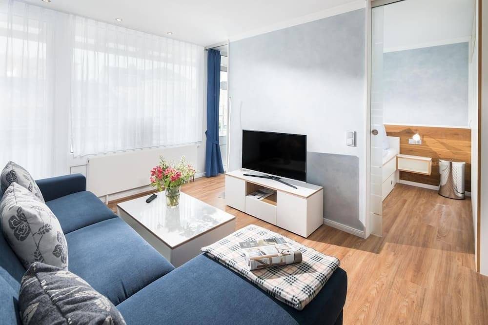 Die Ferienwohnung \"Nordseeblick 98\" befindet sich im ersten Stock des Hauses \"No