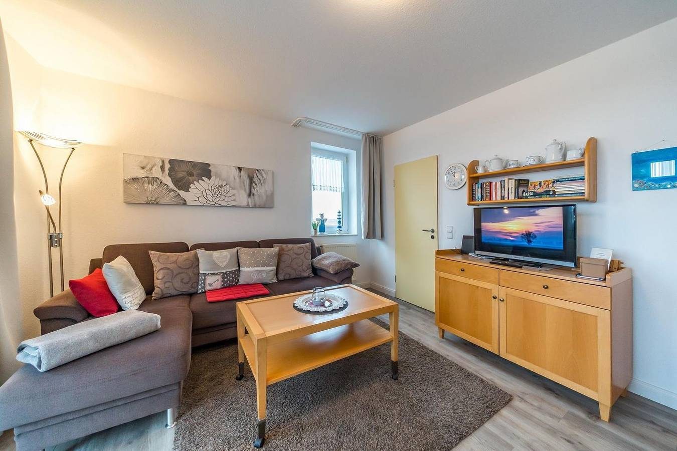 Strandnahe Familien-Ferienwohnung an der Nordsee mit Balkon und Meerblick — Bild 3