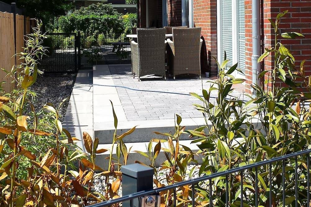 Haus Borkum Flair 4Sterne, Wohnung Nr.1, 1Schlafzimmer, 2Terrassen mit Garten — Bild 5