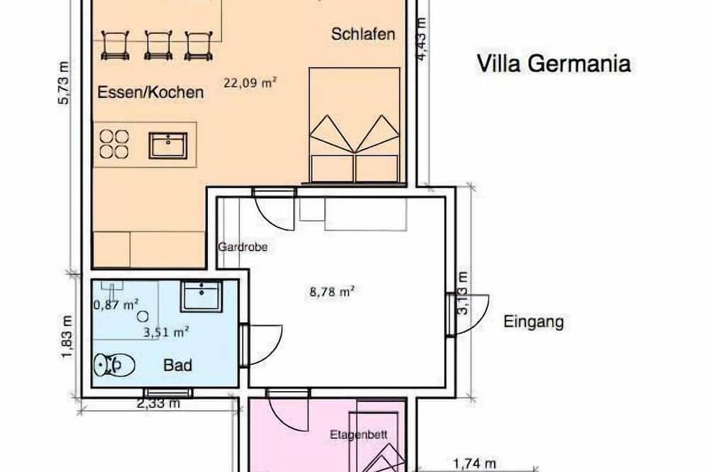 Die Ferienwohnung \"Villa Germania\" befindet sich in der Kaiserstraße. — Bild 3