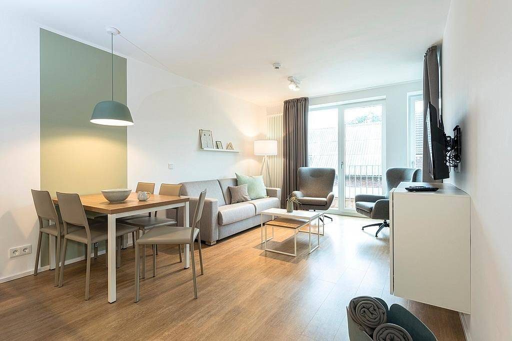 Modernes Familienapartment in Strandnähe mit geschützter Loggia & Sauna im Haus!