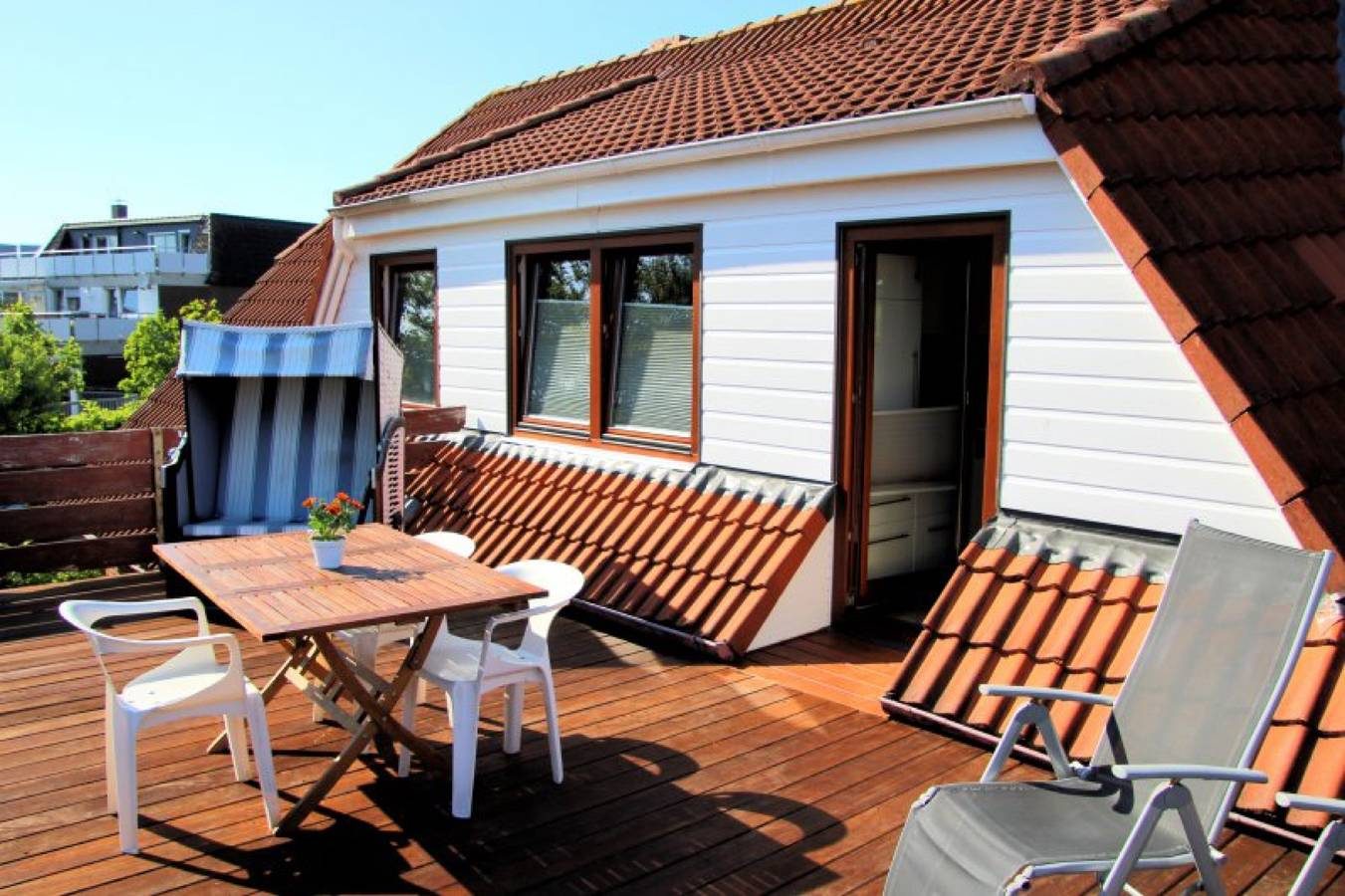 Ferienwohnung 'Olde Toornblick' mit Balkon und Wi-Fi