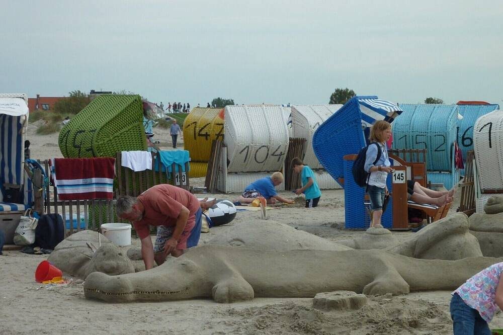 4**** \"Fewo Meeresblick am Sandstrand\"-2 Sz- Balkon-2. Etage-50 Meter zum Strand — Bild 5