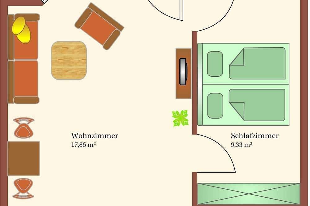Die Ferienwohnung \"Kleine Möwe 11\" befindet sich im zweiten Stock des Apartmenth — Bild 3
