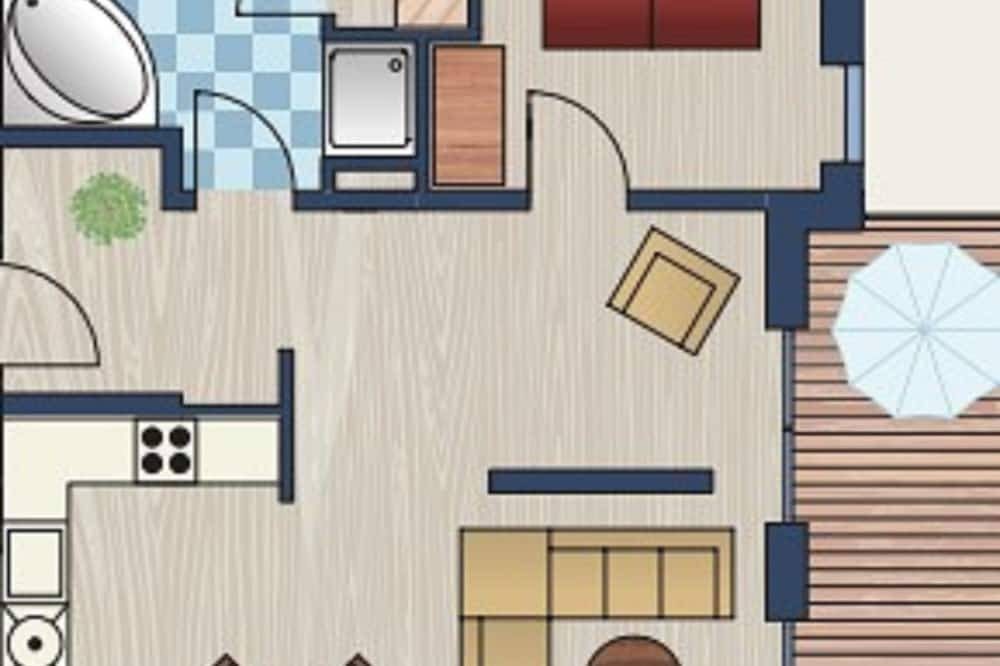 Moderne, hochwertige Ferienwohnung, Sauna, großer Balkon, Meerblick, strandnah — Bild 3