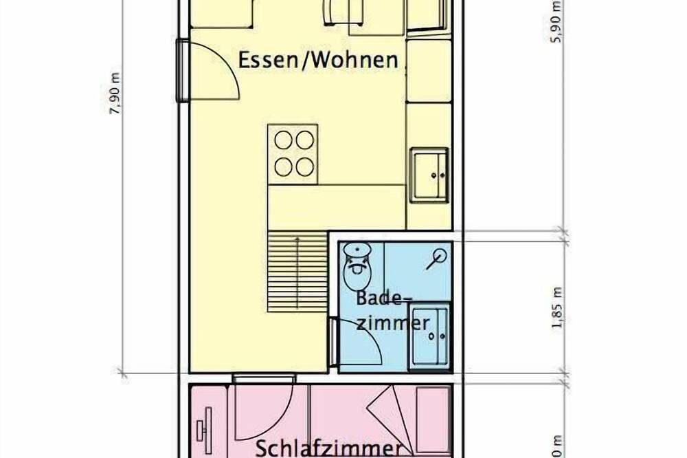 Die Ferienwohnung \"Villa Vie 1\" befindet sich in dem Haus \"Villa Vie\". — Bild 4
