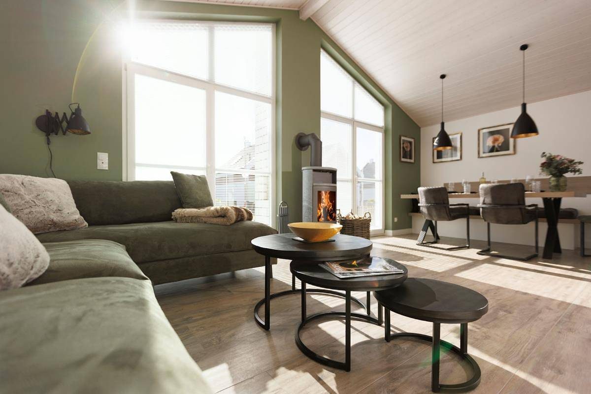 Villa Hempen Nordhorn - luxuriöser Bungalow mit Kaminofen und Sauna für bis zu 4 Personen - Haustiere herzlich willkommen — Bild 2