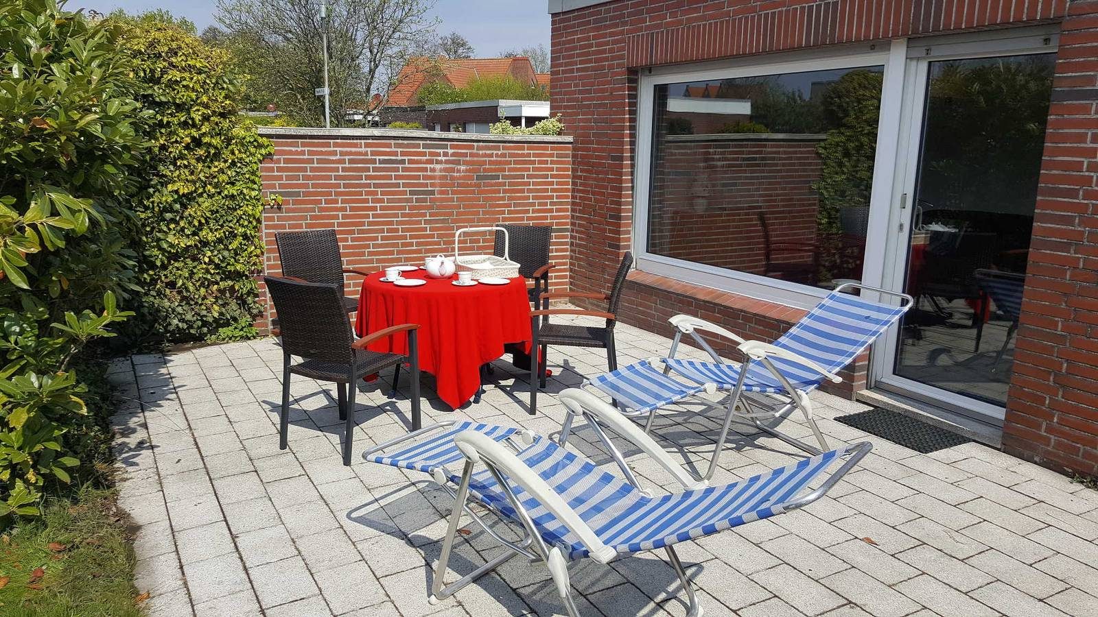 Ferienwohnung "Ferienhaus Seefalkenstraße" mit Privatem Garten und Wlan