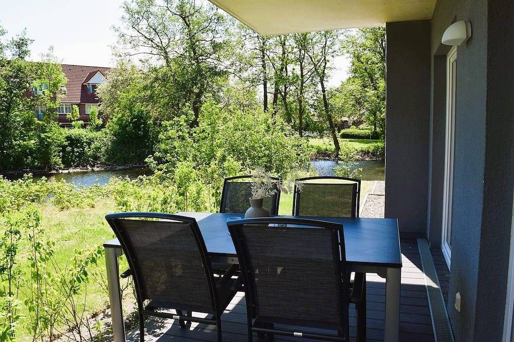 Moderne, hochwertige Ferienwohnung, Erdgeschoss, Sauna, großer Balkon, strandnah — Bild 2
