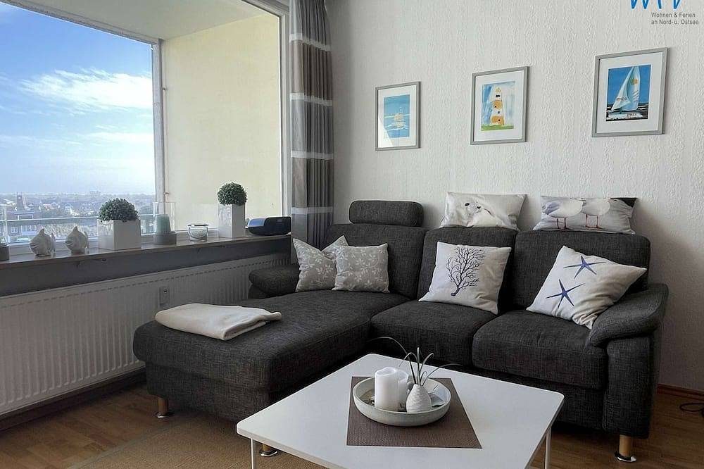 Insel Borkum: Ferienwohnung mit Balkon in bester Lage