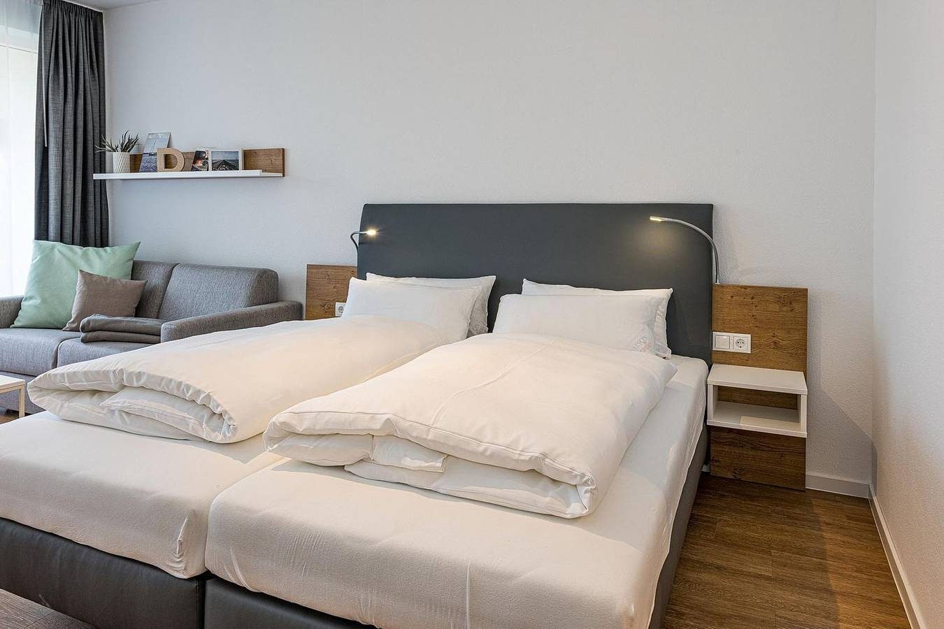 Strandnahes 1-Zimmer Apartment mit Balkon, Parkplatz, Schwimmbad- & Saunanutzung — Bild 4