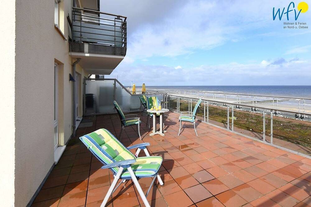 Familienfreundliche Ferienwohnung mit sonniger Dachterrasse und direktem Meerbli — Bild 4