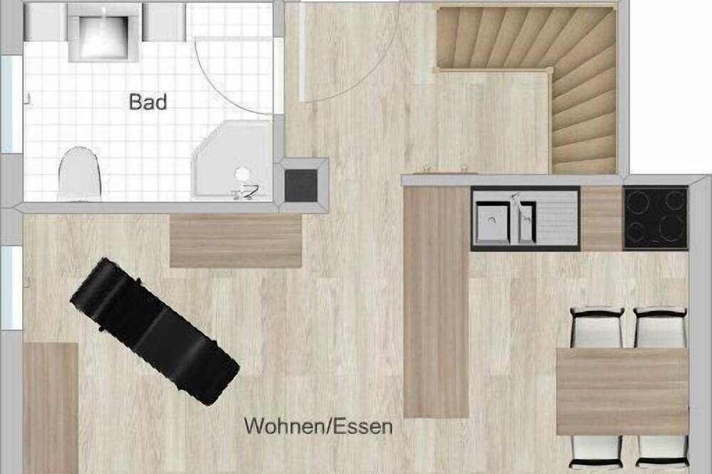 Die Ferienwohnung \"Windrose 19\" befindet sich im Haus \"Windrose\". — Bild 4