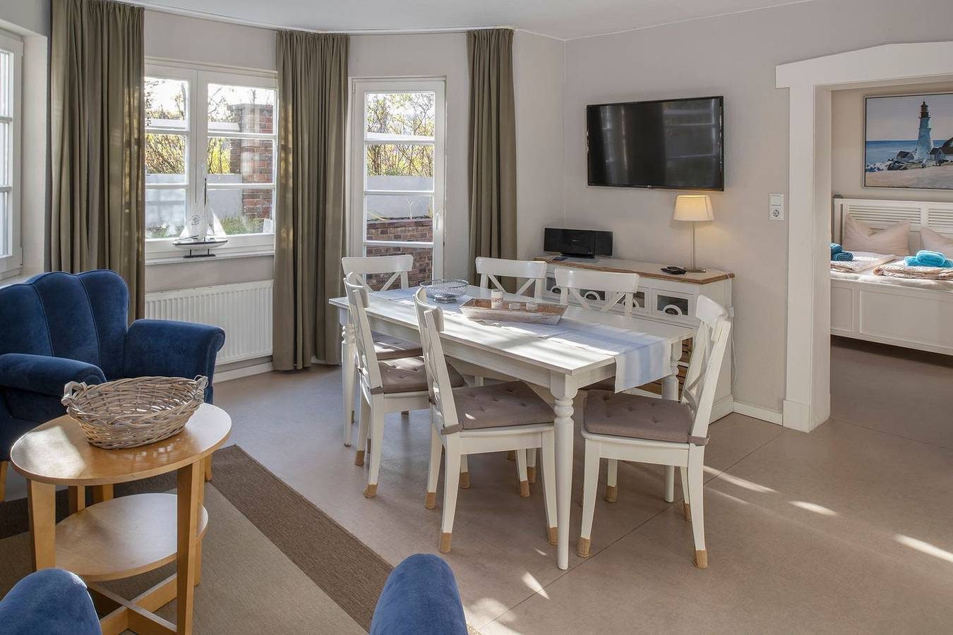Gemütliche, kinderfreundliche Ferienwohnung mit wunderschönen Terrasse an den Dünen für 6 Personen mit Kleinkind — Bild 3