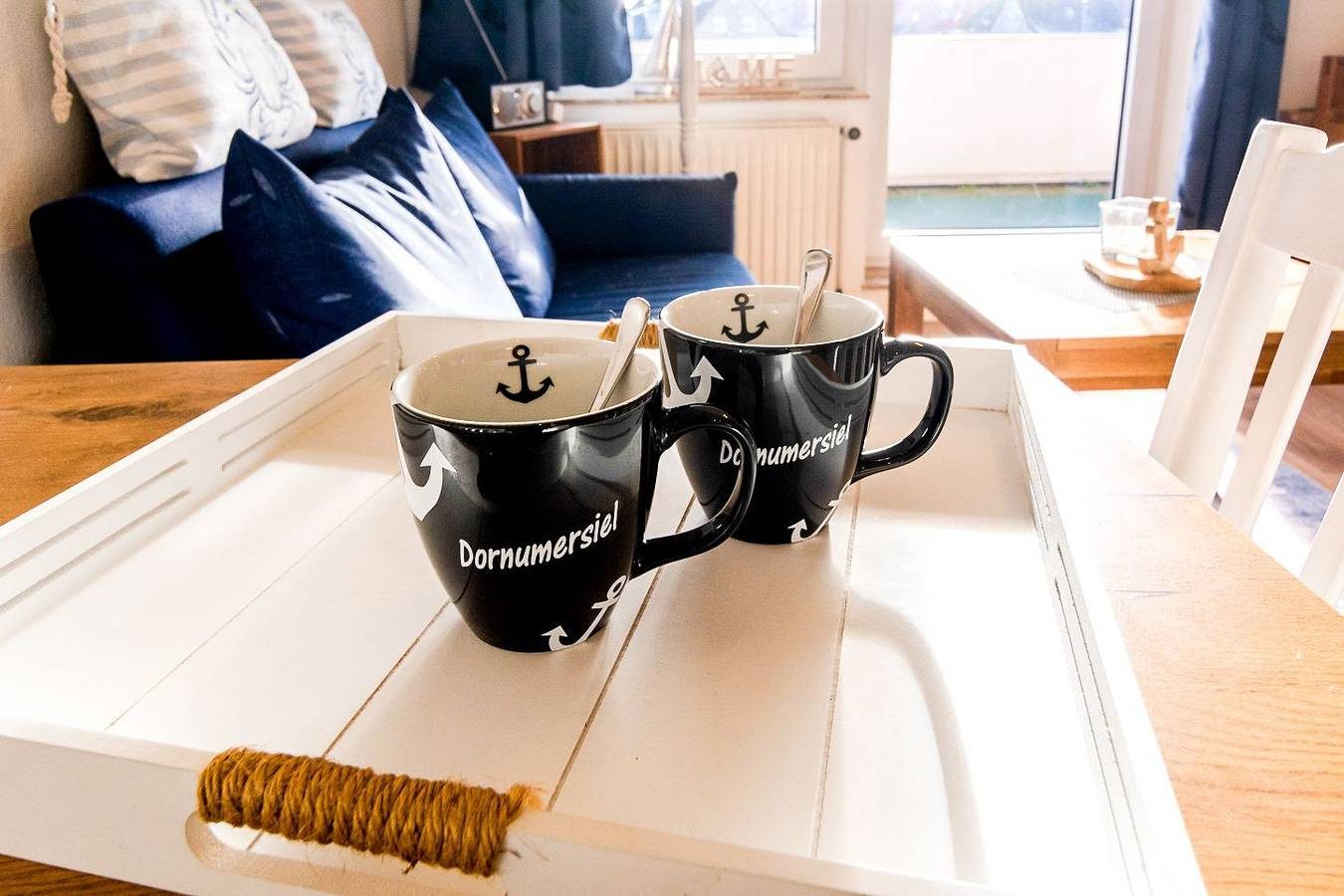 Niedliche Oberwohnung Lüttje Nest mit Blick auf den Kanal — Bild 4
