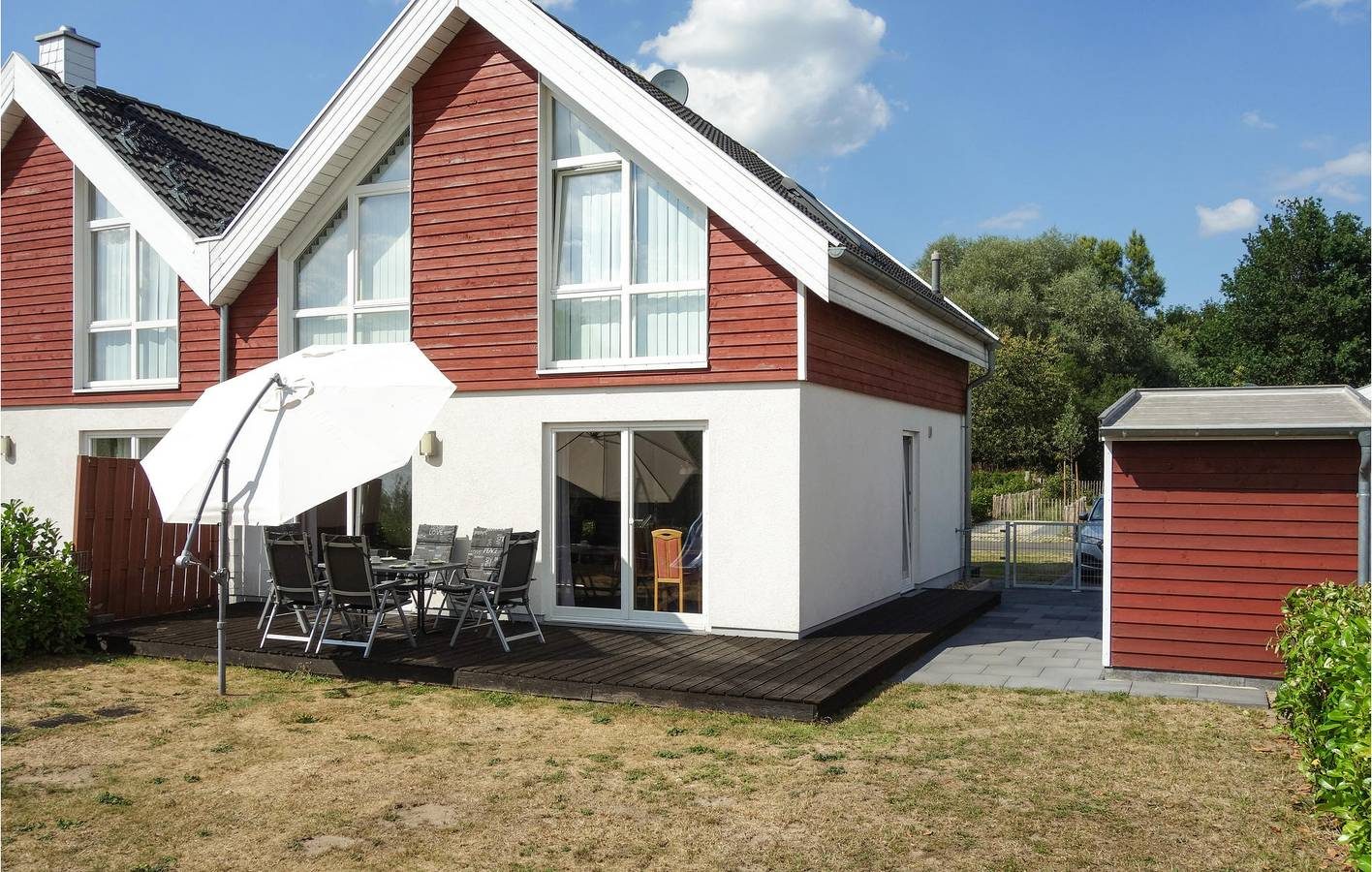Appartement am Strand mit Parkplatz und Terrasse